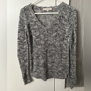 Loft, size XS, black and white sweater